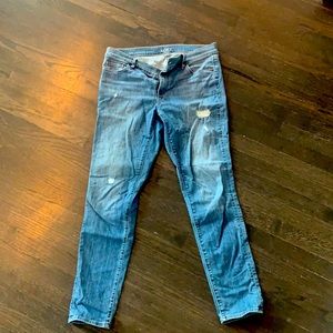 Loft distressed jeans. Skinny
